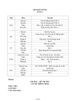 Giáo án Lớp 3 - Tuần 1 - Chương trình mới