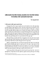 Diễn ngôn truyền thông nghiên cứu truyền thông từ hướng tiếp cận ngôn ngữ học 