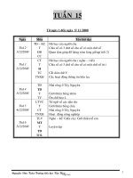 Giáo án Lớp 3 - Tuần 15 - Năm học 2008-2009 - Nguyễn Văn Toản