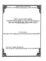 Xử lý giáo viên vi phạm quy chế chuyên môn tại trường THCS