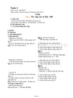 Giáo án tổng hợp Tuần số 01 - Lớp 3 năm 2011