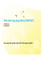 Bài giảng Phát triển ứng dụng Web – Web Programming: Chương 5 - ThS. Lương Trần Hy Hiến