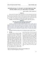 Đổi mới giáo dục và tổ chức các hoạt động dạy học để phát triển năng lực, phẩm chất người học