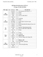 Giáo án Lớp 3 Tuần 27 - Trường tiểu học Kông Lơng Khơng