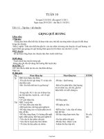 Giáo án tổng hợp Tuần học thứ 10 - Lớp 3 năm 2011