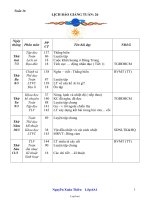 Giáo án bài học Tuần 26 Lớp 4