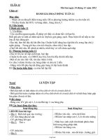 Giáo án tổng hợp Tuần học số 12 - Lớp 3 năm 2011