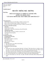 Giáo án hoạt động ngoài giờ lên lớp Ngữ văn Lớp 6 - Thảo luận nội quy và nhiệm vụ năm học mới, hưởng ứng phong trài 