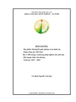 Bài giảng Đường lối quốc phòng và an ninh của Đảng Cộng sản Việt Nam: Bài 1