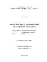 Đạo đức phật giáo và ảnh hưởng của nó đến đạo đức con người việt nam 