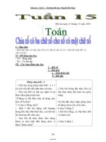 Giáo án Lớp 3 Tuần 15 - Trường TH Nguyễn Bá Ngọc