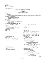 Giáo án Lớp 3 - Tuần 14 - Năm học 2009-2010 (2 cột)