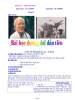 Giáo án Ngữ văn Lớp 6 - Chương trình Học kỳ 2 - Năm học 2009-2010 - Trịnh Thị Trinh