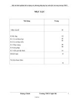 Đề tài Một số kinh nghiệm khi vận dụng phương pháp dạy học lịch sử trong trường THCS