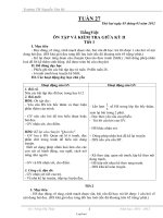 Giáo án Lớp 3 Tuần 27 - Trường TH Nguyễn Văn Bé