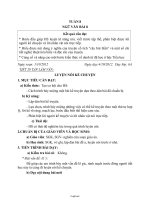 Giáo án môn Ngữ văn Lớp 6 - Tuần 8 - Năm học 2011-2012