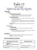 Giáo án Tổng hợp Lớp 3 - Tuần 13 - Năm học 2004-2005