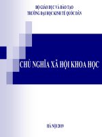 Bài giảng Chủ nghĩa xã hội khoa học - Chương 1: Nhập môn Chủ nghĩa xã hội khoa học