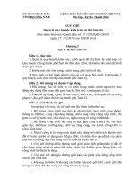 QUY CHẾ Quản lý quy hoạch, kiến trúc đô thị Tam Kỳ