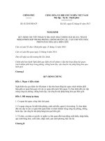 QUY ĐỊNH CHI TIẾT PHẠM VI ĐỊA BÀN HOẠT ĐỘNG HẢI QUAN; TRÁCH NHIỆM PHỐI HỢP TRONG PHÒNG, CHỐNG BUÔN LẬU, VẬN CHUYỂN TRÁI PHÉP HÀNG HÓA QUA BIÊN GIỚI