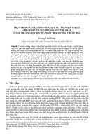 Thực trạng và giải pháp giáo dục giá trị nghề nghiệp cho sinh viên ngành Giáo dục thể chất ở các trường đại học sư phạm theo hướng chuẩn hóa