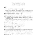 Đề ôn thi đại học số 3