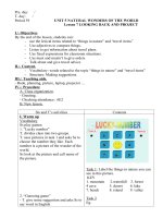 Unit 5. Natural wonders of the word. Lesson 7. Looking back & project