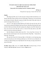 Ứng dụng mạng xã hội vào giảng dạy tiếng Pháp cho sinh viên Việt Nam