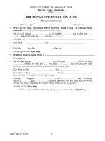 HỢP ĐỒNG CẤP HẠN MỨC TÍN DỤNG