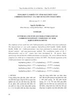 Tổng hợp và nghiên cứu tính chất phức chất 2-hiđroxynicotinat của một số nguyên tố đất hiếm