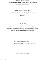 Giải quyết đơn khiếu nại lần hai về xếp loại học lực của học sinh trường THPT