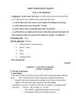 unit 1 my friends tiếng anh 8 sách cũ bùi thị hồng thư viện giáo án điện tử