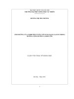 Luận văn Thạc sĩ Khoa học: Ảnh hưởng của chirp phi tuyến đối với xung dạng Gauss trong buồng cộng hưởng của laser CPM