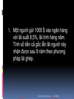 bài tập tiền tệ ngân hàng ftu 