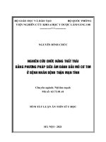 Nghiên cứu chức năng thất trái bằng phương pháp siêu âm đánh dấu mô cơ tim ở bệnh nhân bệnh thận mạn tính TT 