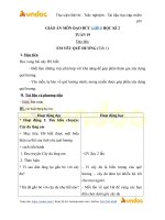 GIÁO ÁN MÔN ĐẠO ĐỨC LỚP 5 HỌC KÌ 2