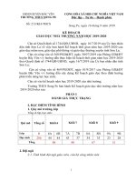 KẾ HOẠCH GIÁO DỤC NHÀ TRƯỜNG NĂM HỌC 2019-2020