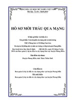 HỒ SƠ MỜI THẦU QUA MẠNGSố hiệu gói thầu: Gói thầu số 4.Tên gói thầu: Toàn bộ phần xây dựng nhà vệ sinh trường THCS Phong Sơn và TH Đông Nam Sơn.