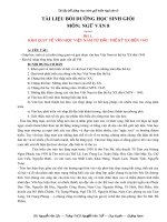 TÀI LIỆU BỒI DƯỠNG HỌC SINH GIỎI MÔN: NGỮ VĂN 8