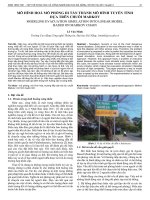 Mô hình hoá mô phỏng di tản thành mô hình tuyến tính dựa trên chuỗi Markov