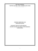 CHƯƠNG TRÌNH ĐÀO TẠOTRÌNH ĐỘ ĐẠI HỌC NGÀNH KỸ THUẬT TUYỂN KHOÁNG CHUYÊN NGÀNH: KỸ THUẬT TUYỂN KHOÁNG
