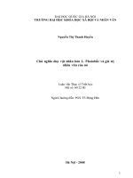 Chủ nghĩa duy vật nhân bản l phoiơbắc và giá trị nhân văn của nó 