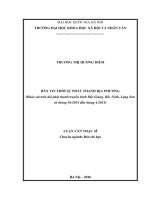Bản tin thời sự phát thanh địa phương khảo sát trên đài phát thanh truyền hình bắc giang bắc ninh lạng sơn từ tháng 10 2014 đến tháng 4 2015 