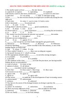 450 CÂU TRẮC NGHIỆM ÔN THI môn ANH VĂN (KHÔNG có đáp án)