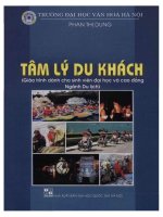 Tâm lý du khách  giáo trình dành cho sinh viên đại học cao đẳng ngành du lịch  