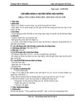 Giáo án : Hoạt động ngoài giờ lên lớp 8