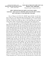 ĐIỀU CHỈNH KẾ HOẠCH CHIẾN LƯỢC PHÁT TRIỂN GIÁO DỤC - ĐÀO TẠO CỦA TRƯỜNG THCS NGUYỄN HUY TƯỞNGĐẾN NĂM 2020 VÀ TẦM NHÌN ĐẾN NĂM 2025
