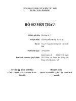 HỒ SƠ MỜI THẦU Gói thầu số 3. Tên gói thầu: Toàn bộ phần xây lắp của dự án Dự án: Trụ sở Trung tâm Công viên Cây xanh Huế