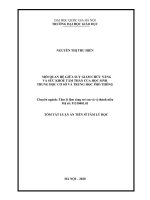 MỐI QUAN HỆ GIỮA SUY GIẢM CHỨC NĂNG VÀ SỨC KHỎE TÂM THẦN CỦA HỌC SINHTRUNG HỌC CƠ SỞ VÀ TRUNG HỌC PHỔ THÔNG. TÓM TẮT LUẬN ÁN TIẾN SĨ TÂM LÝ HỌC