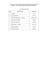 NÂNG CAO CHẤT LƯỢNG GIẢNG DẠY MÔN GIÁO  DỤC QUỐC PHÒNG   AN NINH CHO SINH VIÊN TRƯỜNG ĐẠI HỌC